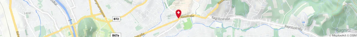 Kartendarstellung des Standorts für Leonhard Apotheke in 8010 Graz